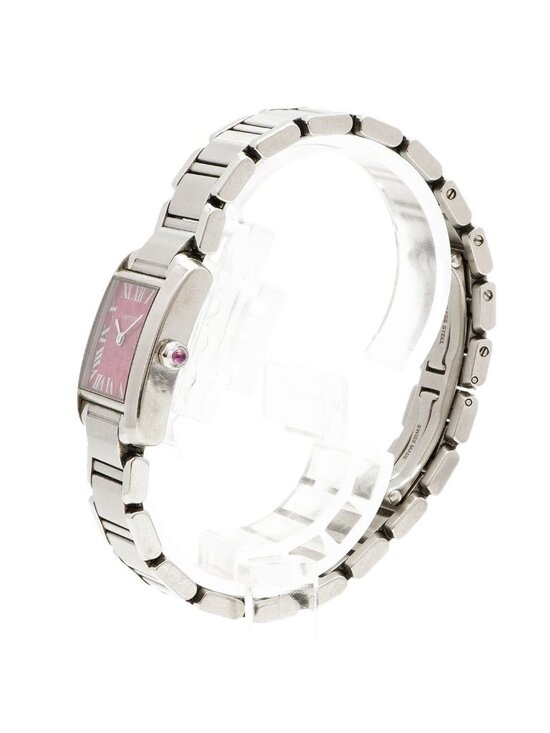 Cartier Tank Francaise SM Christmas Limited Pink Dial Watch main image 10